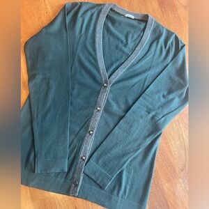 Malo Teal Cardigan Sweater